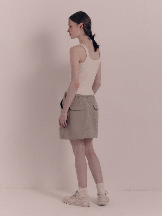[nothing written] Sam mini skirt (Light gray)
