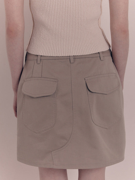 [nothing written] Sam mini skirt (Light gray)