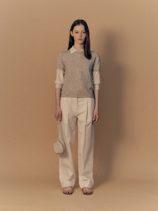 Nella strap mini bag (Light beige)