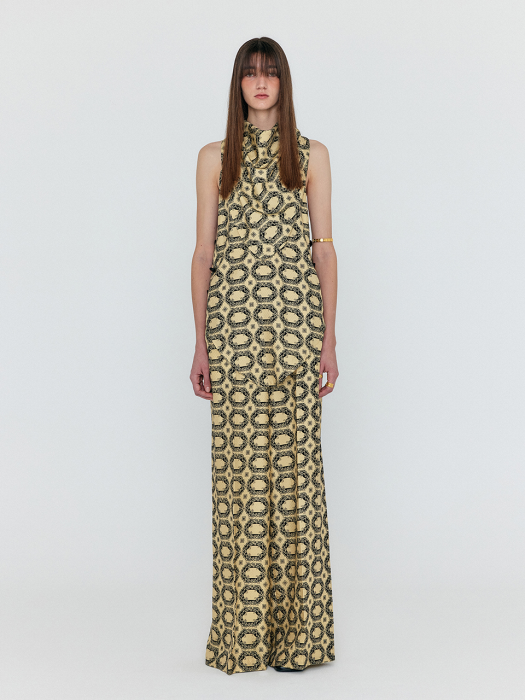 Eenk Wenez Wide Pants - Beige Multi
