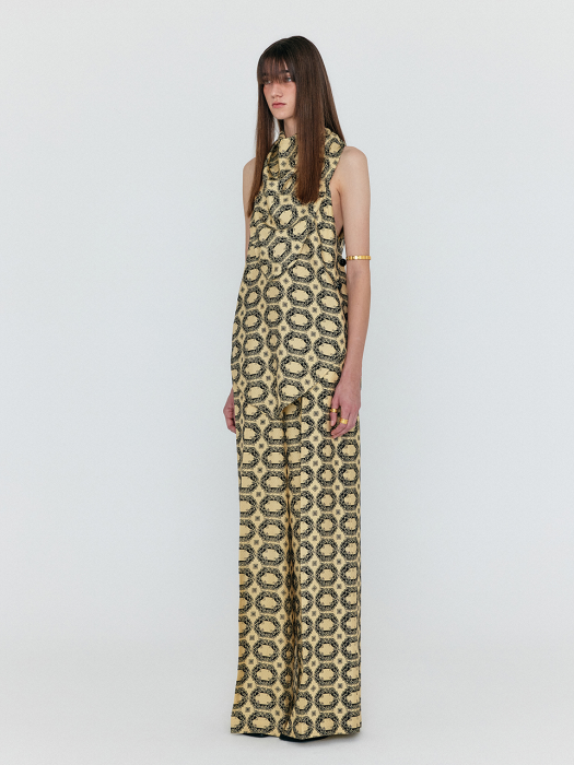 Eenk Wenez Wide Pants - Beige Multi