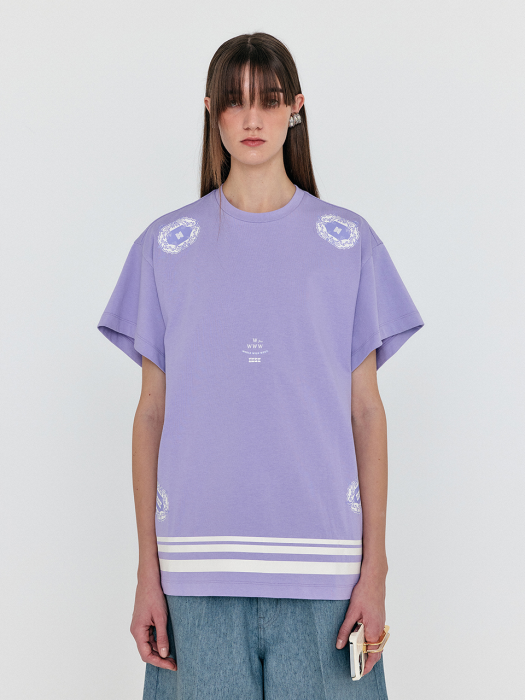 Eenk Wacky Oversized Graphic T-Shirt - Lavender