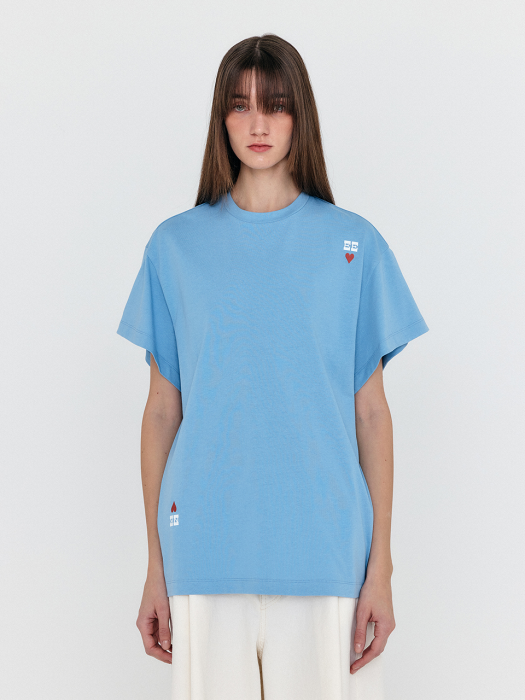 Eenk Wicky Graphic T-Shirt - Sky Blue