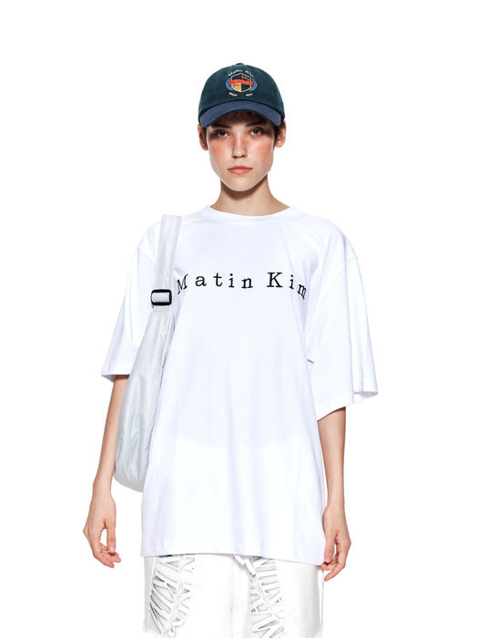 MATIN EMBROIDERY LOGO TOP IN WHITE