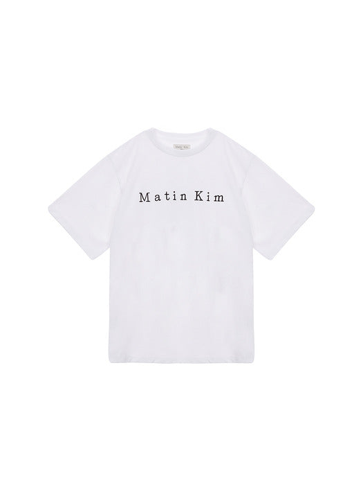 MATIN EMBROIDERY LOGO TOP IN WHITE