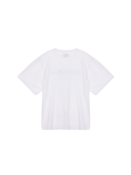 MATIN EMBROIDERY LOGO TOP IN WHITE