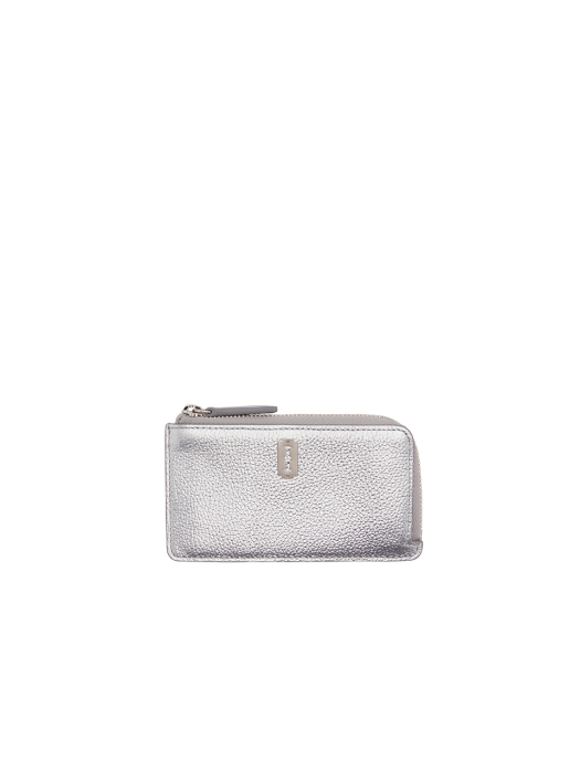 [vunque] Magpie Zipper Card Wallet Flash Silver