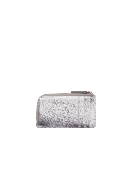 [vunque] Magpie Zipper Card Wallet Flash Silver