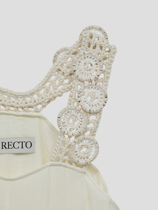 [recto] BOHEMIAN CRUISE LONG DRESS (CREAM)