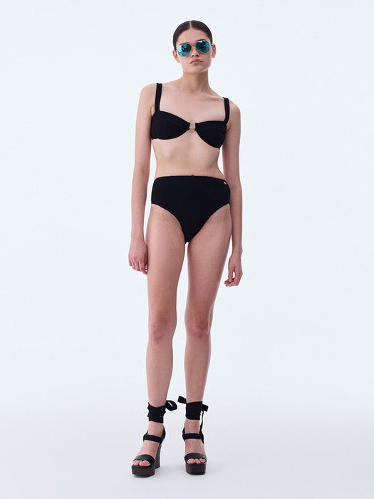 [recto] RC LOGO DETAIL BIKINI SET (BLACK)