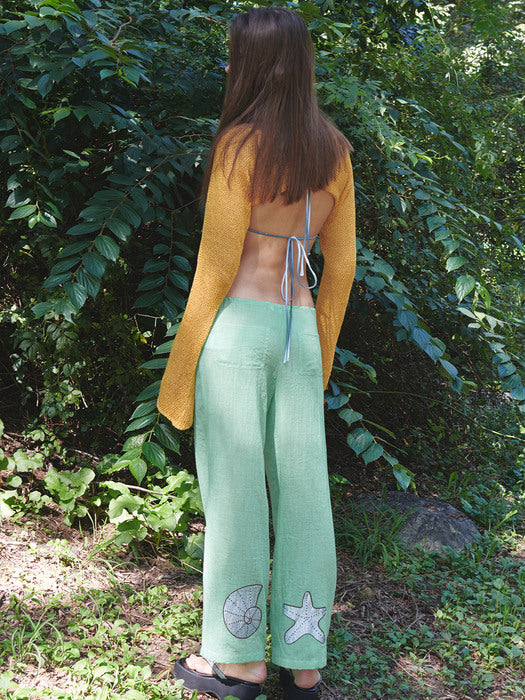 CROPPED BOLERO CARDIGAN, MUSTARD