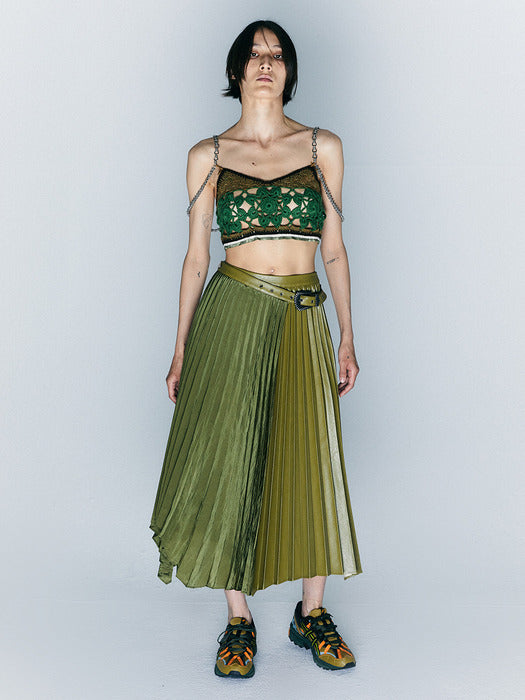 [andersson bell] (WOMEN) MILA HAND CROCHET TOP atb875w(GREEN)