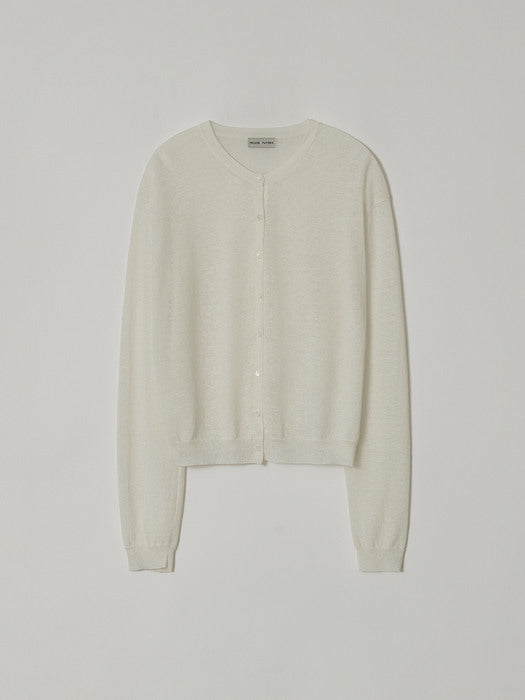 [facade pattern] 린넨 브리즈 Cardigan_cream