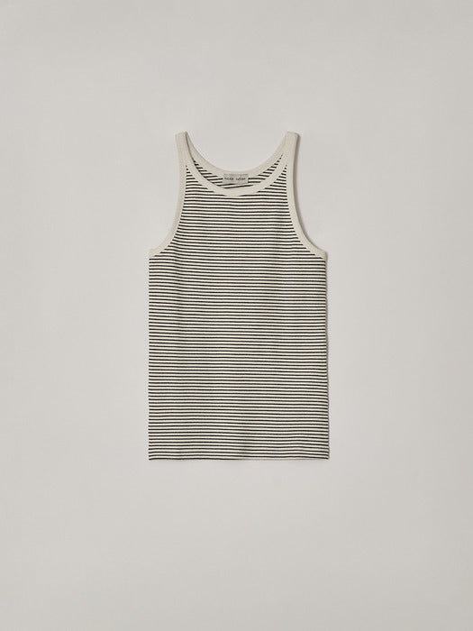[facade pattern] Striped Sleeveless Top (2 Colors)