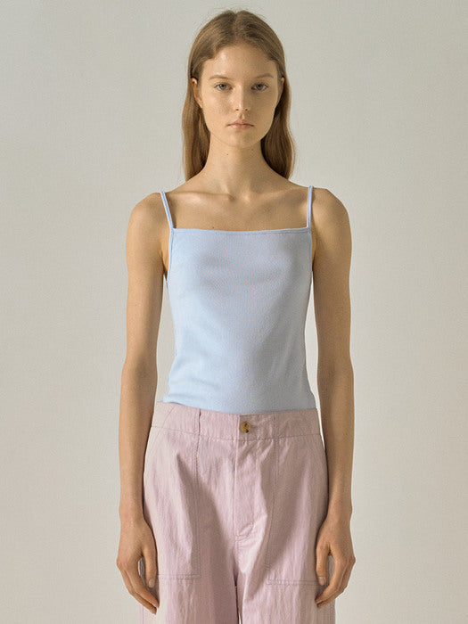 [facade pattern] Square Sleeveless Top (5 colors)