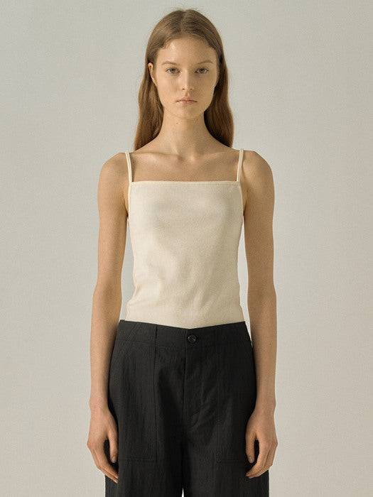 [facade pattern] Square Sleeveless Top (5 colors)