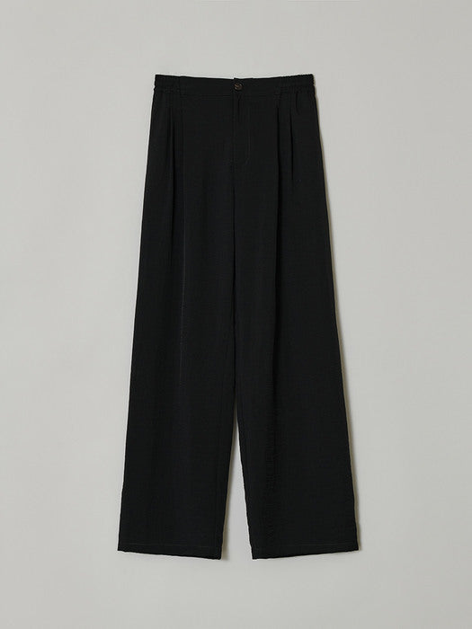 Facade Pattern Banding Texture Pants black