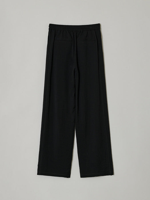 [facade pattern] Banding Texture Pants_black