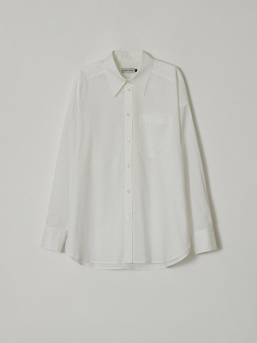 Facade Pattern Boyfit Breeze Shirt white