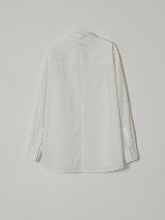 Facade Pattern Boyfit Breeze Shirt white