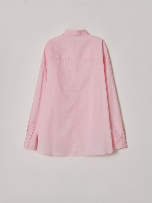 Facade Pattern Boyfit Breeze Shirt pink