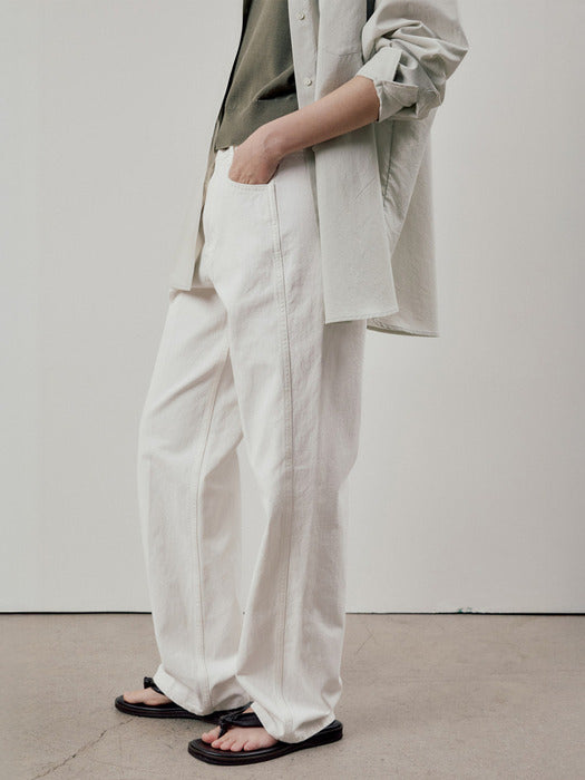 Facade Pattern Classic Denim clean white
