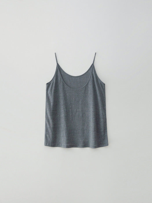 [moia] linen U sleeveless (ocean)