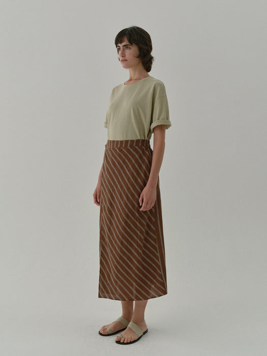 [moia] stitch t-shirt (melon)