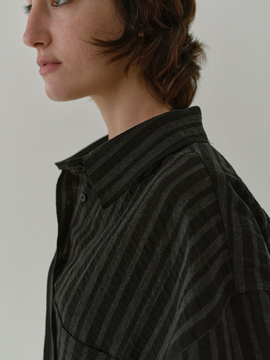 [moia] st cutting shirt (black)