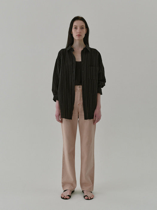 [moia] st cutting shirt (black)