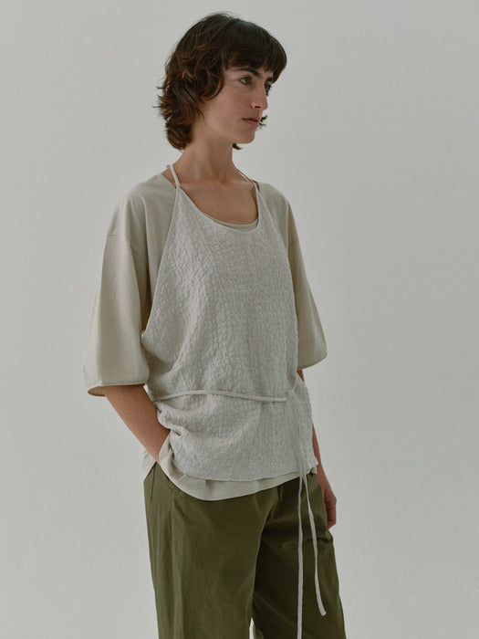 [moia] halter wrap blouse (ivory)