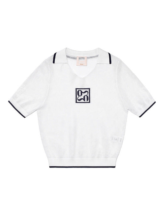 MELROSE POLO TEE(WHITE)