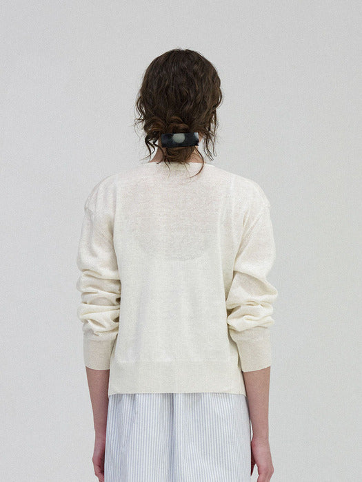 Nothing Written Panna round cardigan (Ivory)