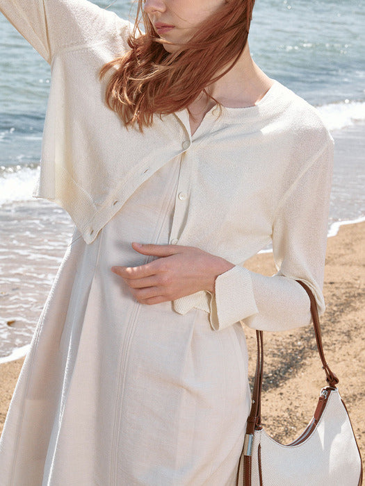 [loeuvre] Sheer Crop Cardigan SK3MD292_3color