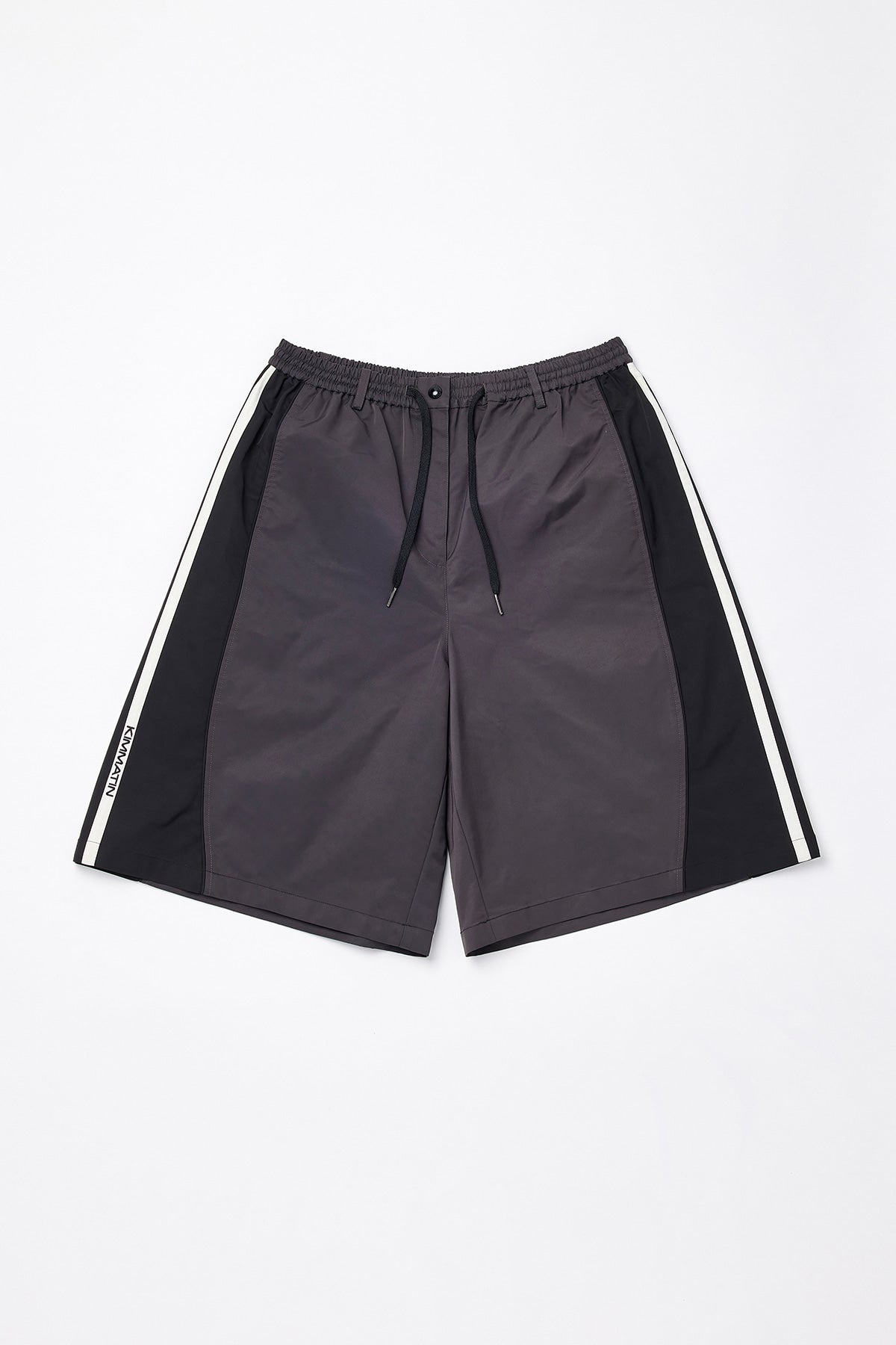 Matinkim Matin Kim Banding Sporty Bermuda Pants IN Charcoal