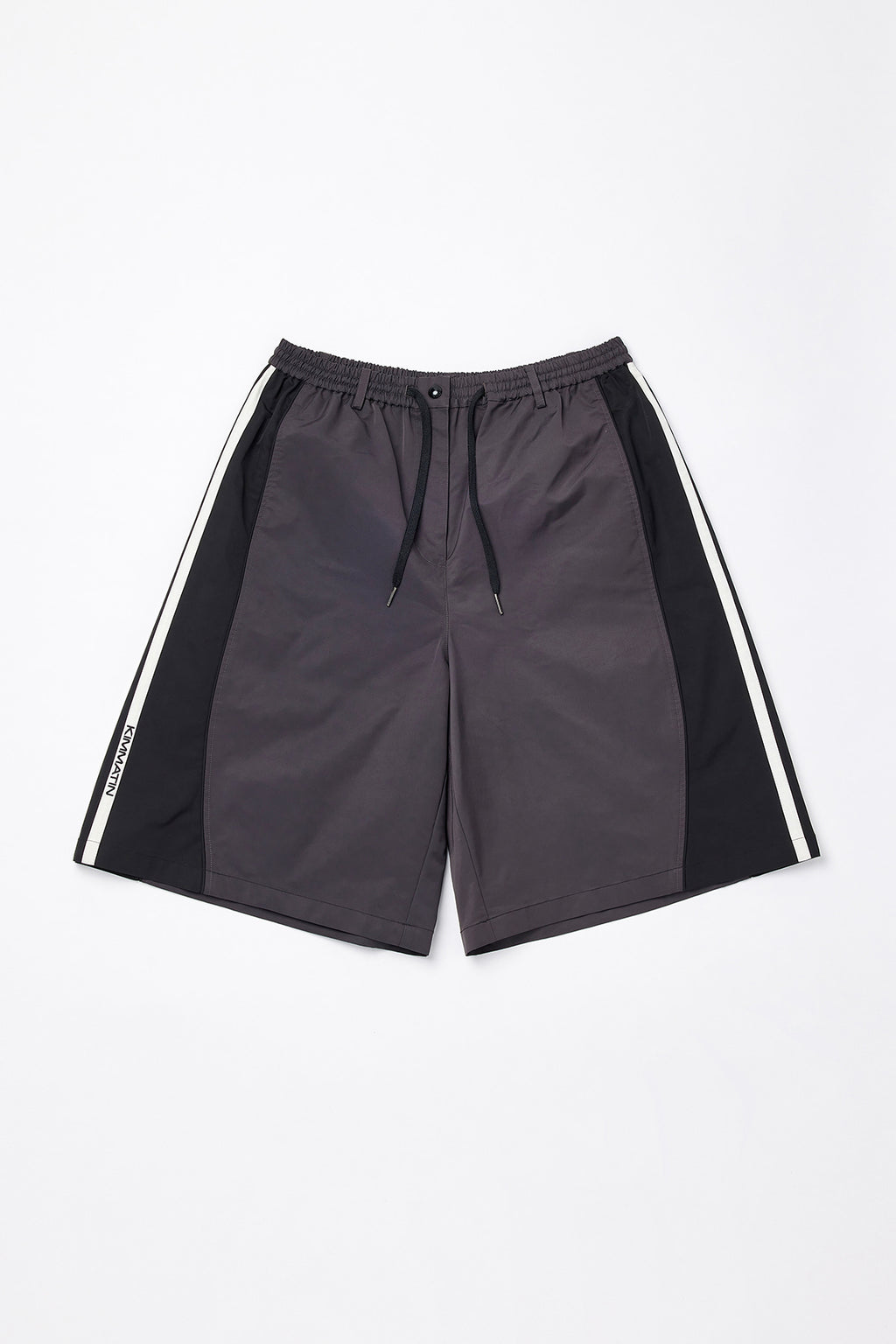 Matinkim Matin Kim Banding Sporty Bermuda Pants IN Charcoal