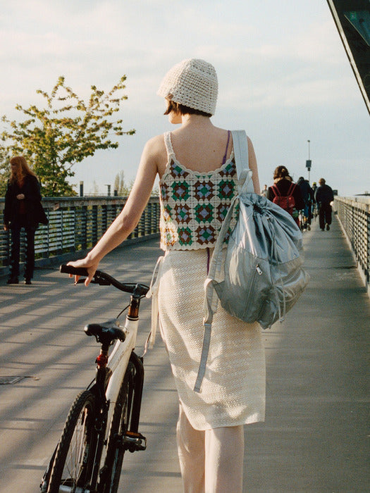 [raive] Irina Backpack in Silver UB3SC019-15