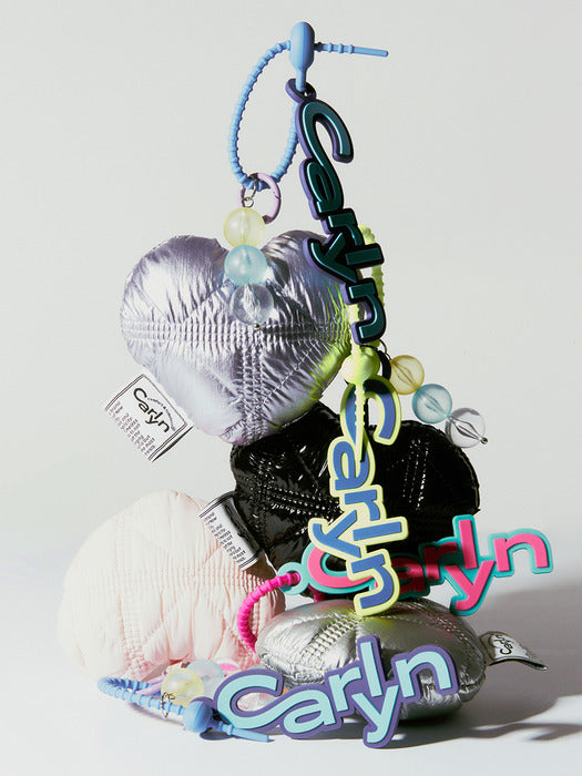 Cotton Heart Bag Charm 6colors_J73105010