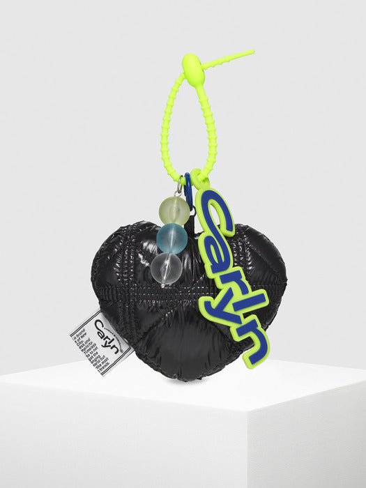 Cotton Heart Bag Charm 6colors_J73105010