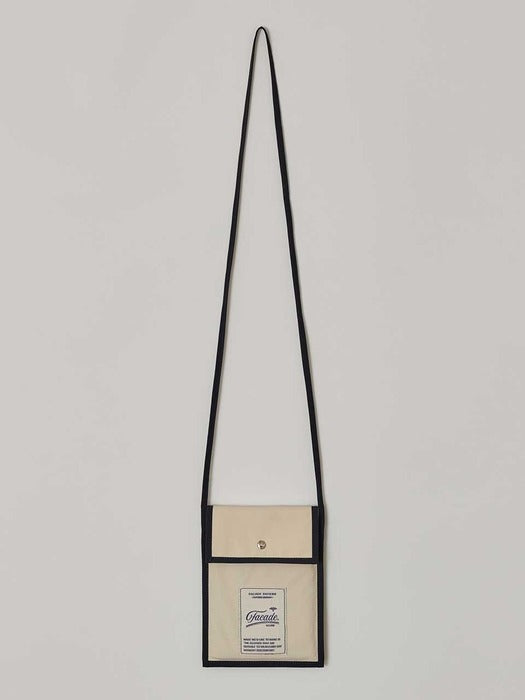 [facade pattern] Breeze Crossbody Bag - Ecru