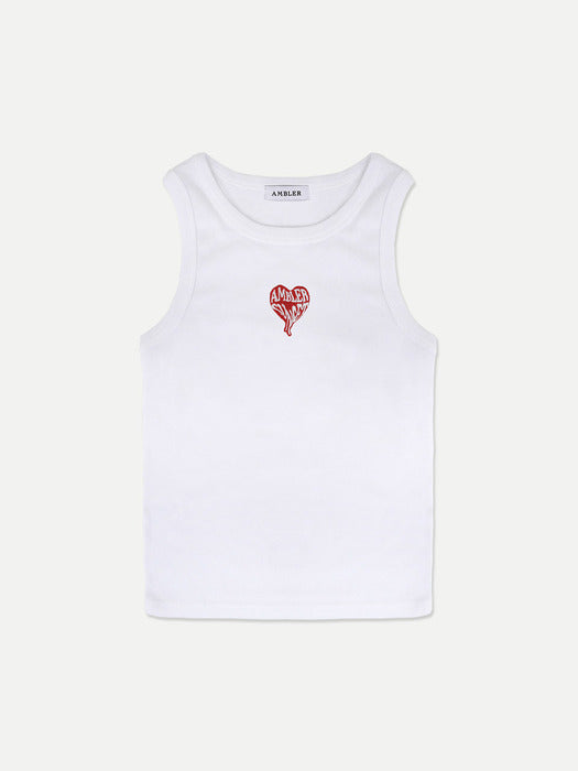 [ambler] Herat Sunset Sleeveless Shirt AN202 (White)