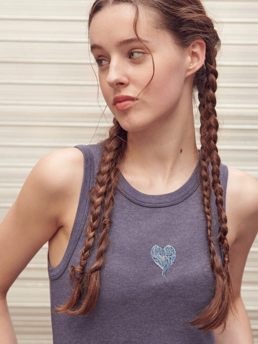 Ambler Herat Sunset Sleeveless Shirt (Denim Blue)
