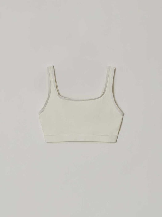 [facade pattern] Essential Swim Top - Ivory