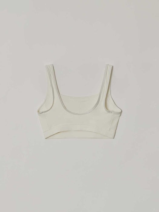 [facade pattern] Essential Swim Top - Ivory