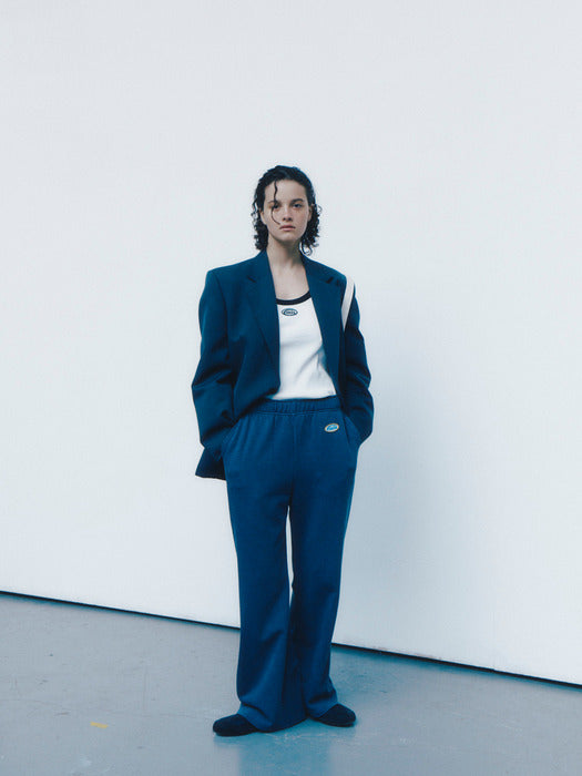 [emis] MINI WAPPEN SLEEVELESS TOP - WHITE/BLACK