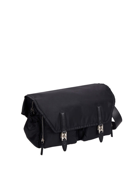 [vunque] Hey Double Pocket Shoulder M Black