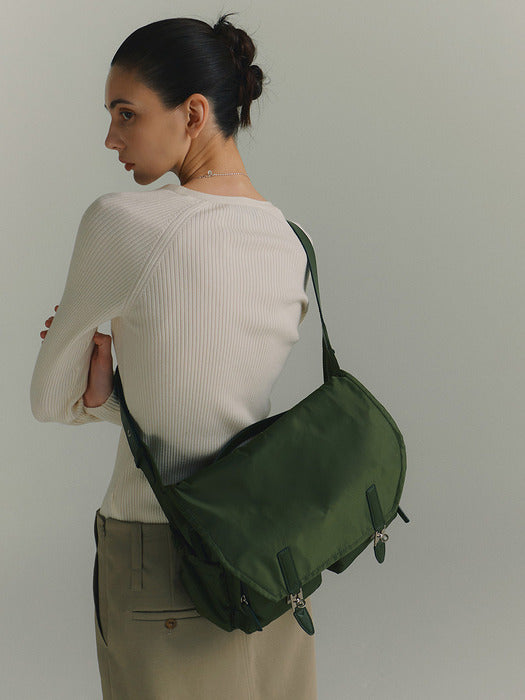 [vunque] Hey Double Pocket Shoulder M (Hey Double Pocket Shoulder Medium) - 3 Colors