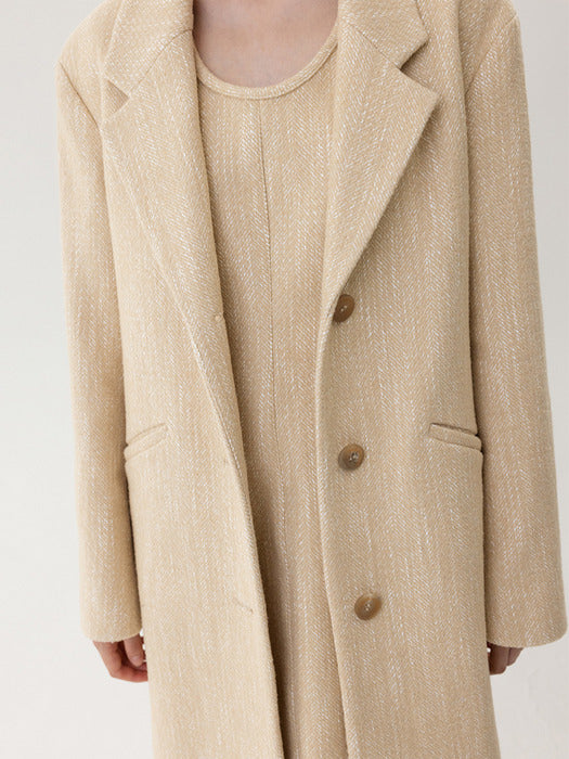 Kindersalmon Single Coat Macadamia