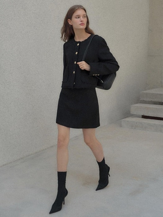 [loeuvre] Tweed Skirt Pants SW3AL315-10