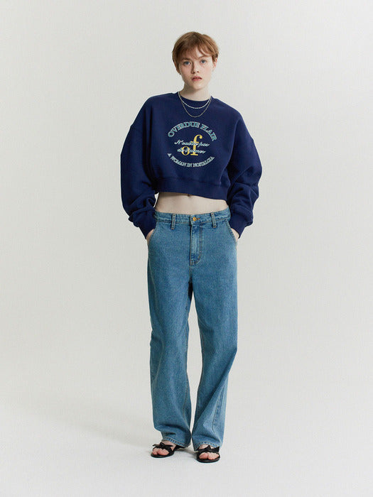 Wconcept_Overdueflair of crop mtm (navy)